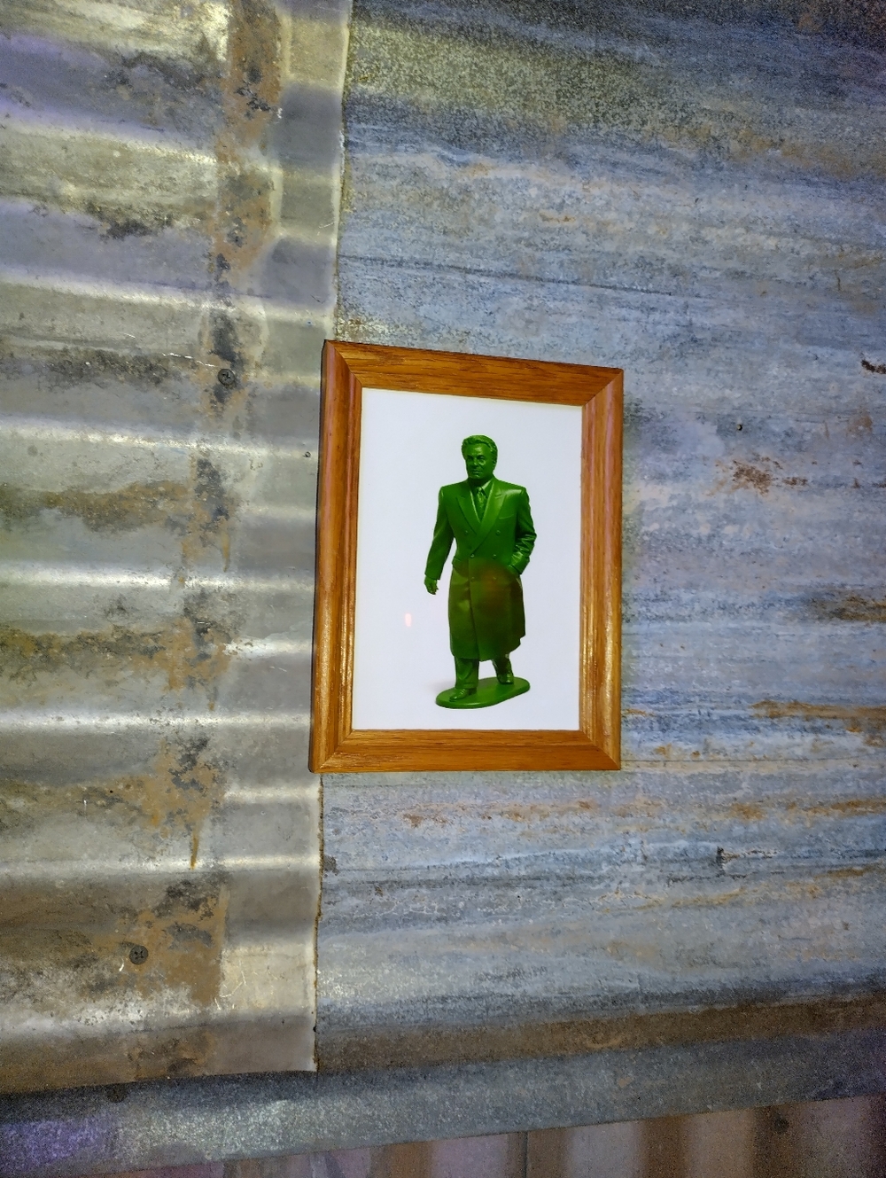 John Gotti Plastic Army Man Framed Art Print By Neon Nicho